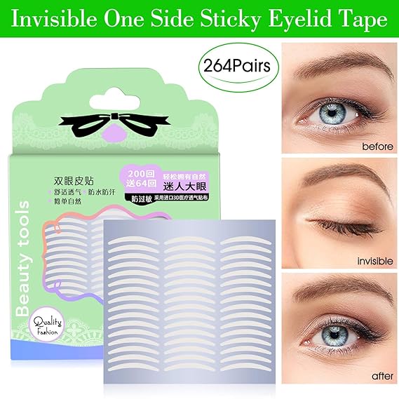 Natural Invisible Double Eyelid Tape, Self Selfadhesive One Side