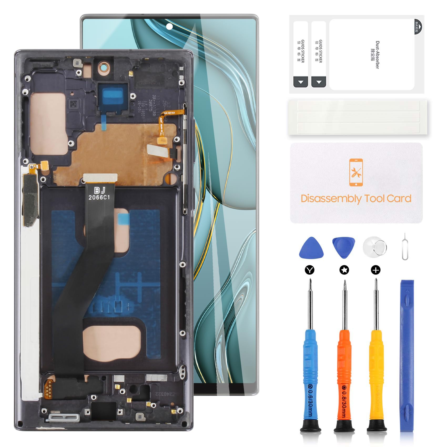 Photo 1 of Screen Replacement for Samsung Galaxy Note 10 Plus SM-N975 SM-N976 LCD Display Touch Screen Digitizer Assembly Repair Kit (Incell Black witth Frame,Not Fingerprint)