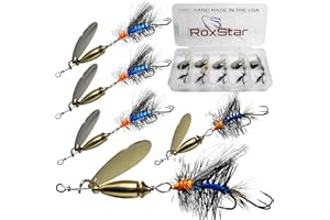 ROXSTAR LURES RoxStar Fly Strikers Blue Series - Hand-Crafted in The USA - Proven Nationwide Most Versatile Fishing Spinner for Bass, Trout, Pike, Steelhead- Stop Fishing - Start Catching!…