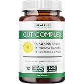 Gut Health Complex (4-Month Supply) for Candida Cleanse & Digestion Support | Caprylic Acid, Wormwood, and Black Walnut | Ful