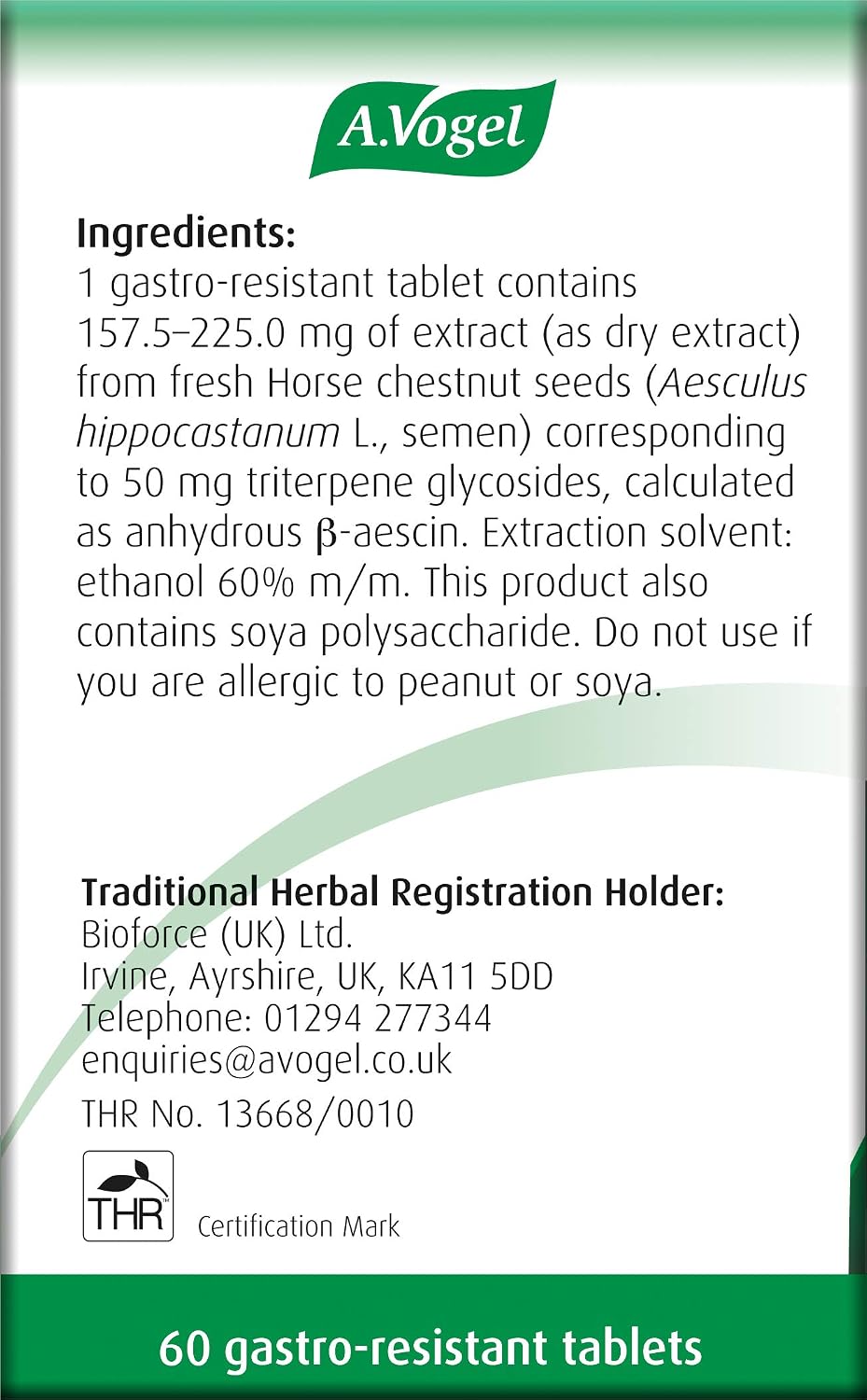 A.Vogel Venaforce Horse Chestnut Tablets, 60 count (Pack of 1) - Image 5