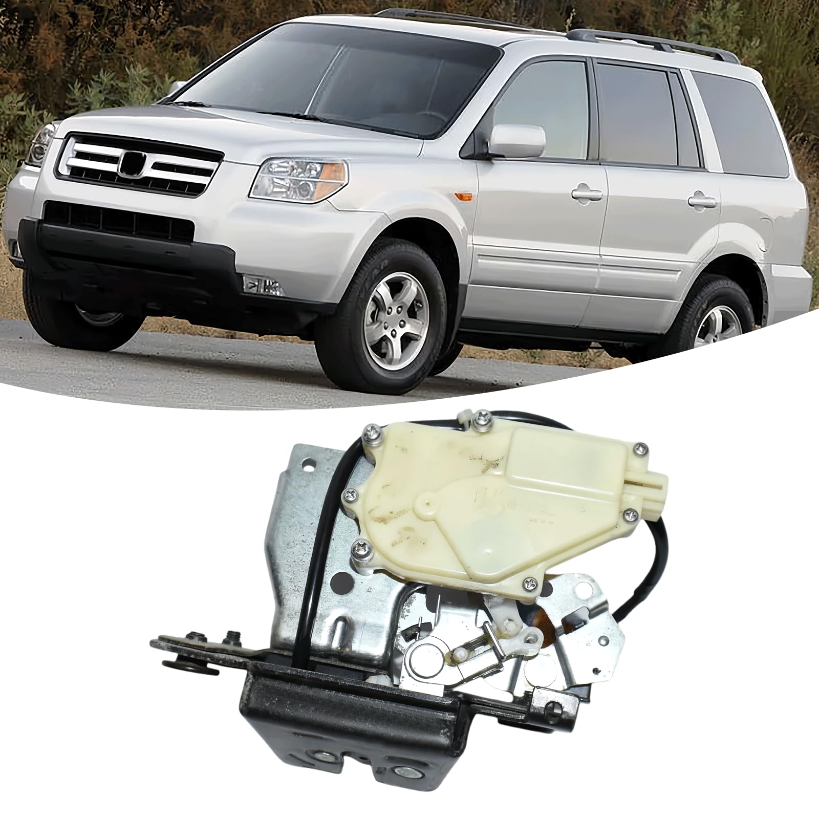 Photo 1 of AceRide Rear Liftgate Door Lock Actuator with Cable Compatible with Honda Pilot 2003-2008 Tailgate Latch Assembly No.74801S9VA01