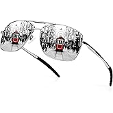 Peekaco Aviator Sunglasses for Womens Men UV Protection Polarized Pilot Style Durable Metal Frame with Spring Hinges