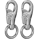 Heavy Duty Hanging Chair, Hammock Chair Swivel Hook Snap up to 1000 LB Capacity Stainless Steel for Indoor and Outdoor (Pack of 2)