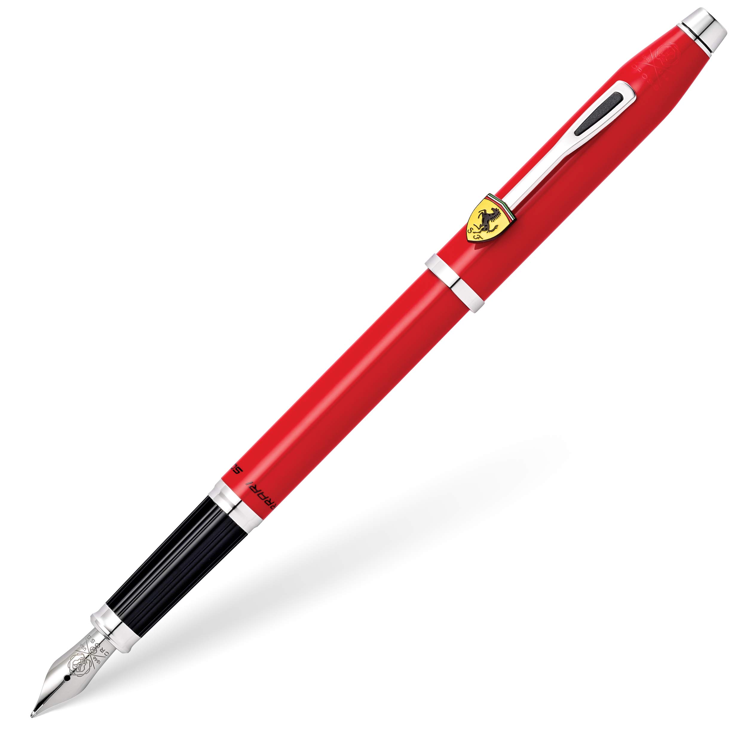 CROSS Ferrari Century II Fine Nib Fountain Pen - Corsa Pink Lacquer and Rhodium