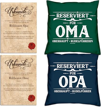 Idee Regalo Di Natale Per Nonna.Soreso Design Regali Per Nonna E Nonna Per Natale Cuscino Con Imbottitura Completo E 2 Certificati Per Nonni Regalo Di Sorpresa Idea Regalo Amazon It Casa E Cucina