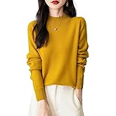 Chanyarn Women's 100% Merino Wool Seamless Sweater Mock Neck First-Line Ready to Wear Long Sleeve Knitted Pullover Tops