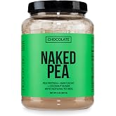 NAKED Chocolate Pea Protein Isolate from North American Farms, Only 3 Ingredients, Chocolate Vegan Protein, NSF Certified, Gluten-Free, Soy Free, GMO Free - 2LB