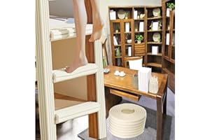 6.5ft Bunk Bed Ladder Pads, Foam Soft Corner Protectors, with Strong Adhesivefor Stair Steps Foot Comfort,Stair Edge, Sharp E