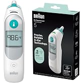 Braun ThermoScan 5 Digital Display Ear Thermometer | Baby and Infant Thermometer with ExacTemp Stability Indicator for Professional Accuracy, Recommended by Pediatricians