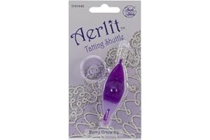 Handy Hands Aerlit Tatting Shuttle with 2 bobbins – SHH440, Berry Grape ice