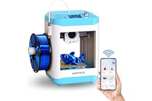 Geeetech Upgraded 3D Printer for Kids & Beginners, High-Speed Mini 3D Printer, WiFi Cloud Printing, Auto-Leveling, Child-Safe