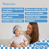 VORNN Baby Ear Defenders 0-36 Months Noise Cancelling Earmuffs Blue view 7