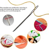 Redamancy Large Eye Blunt Needles 15 Pcs 3 Sizes Stainless Steel view 5