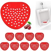 CNQLIS 10 Packs Urinal Screen Deodorizer, Cherry Scented Urinal Pads | With Splash Protection and Odor Eliminator, Urinal Cakes for Men Bathrooms in Home, School, Shopping Mall, Office