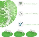 Soaeixa 12 Pcs Green Football Urinal Screens Deodorizer Male Toilet Cleaner Mats view 4