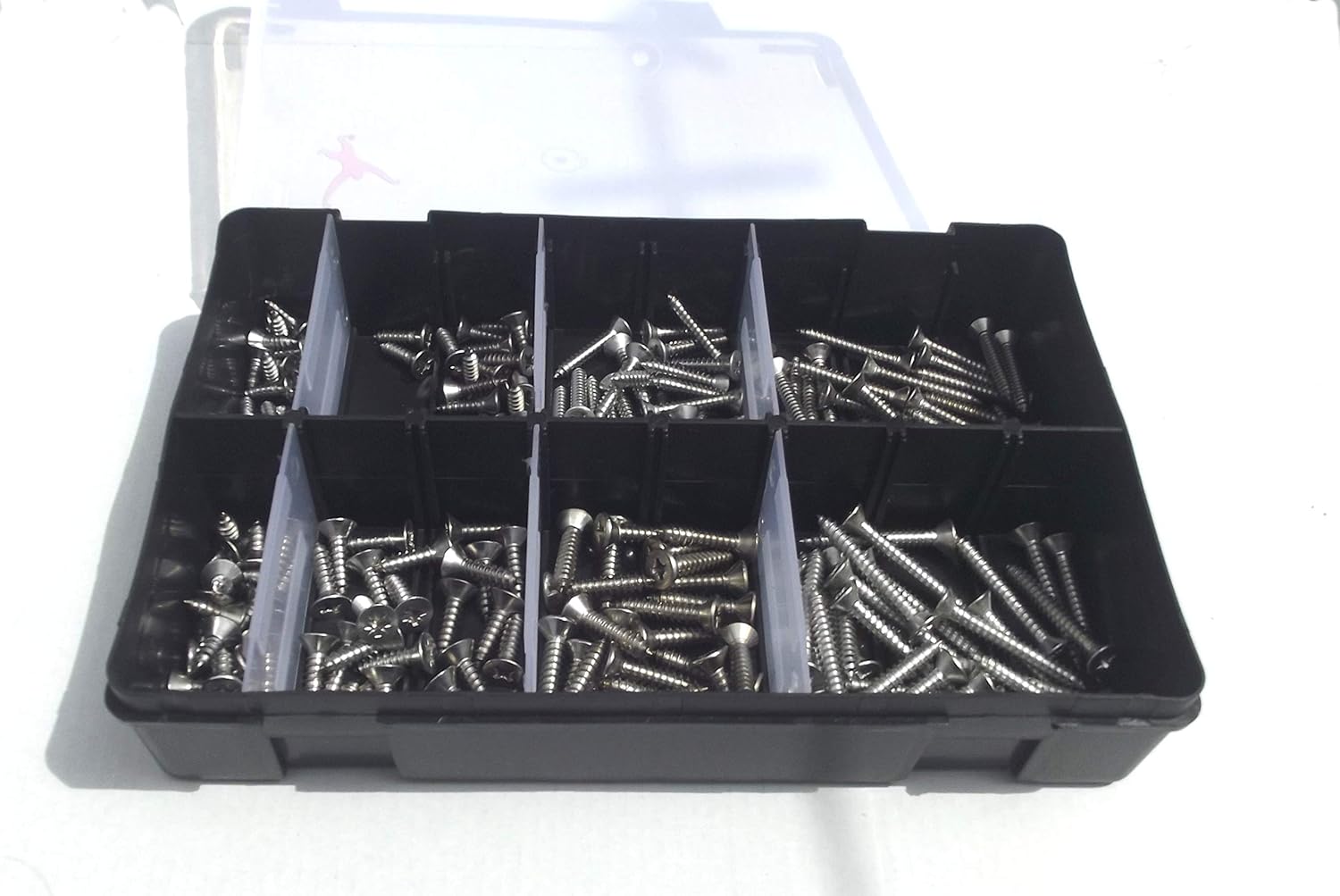 200 Assorted Countersunk Pozi Self Tapping Screws - Image 4