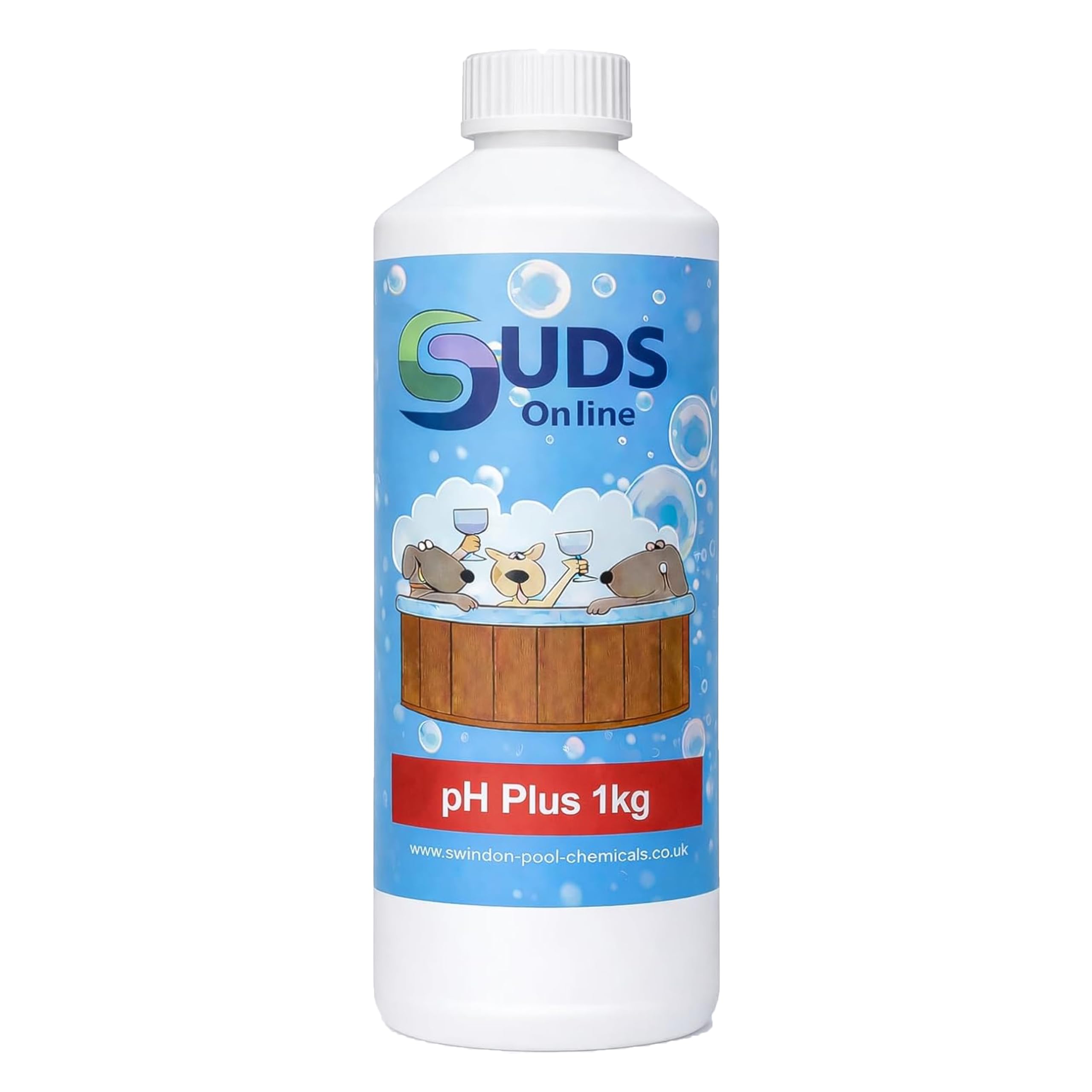 SUDS-ONLINE pH Plus 1kg – pH Increaser for Swimming Pools, Spas & Hot Tubs – Water Balance Treatment