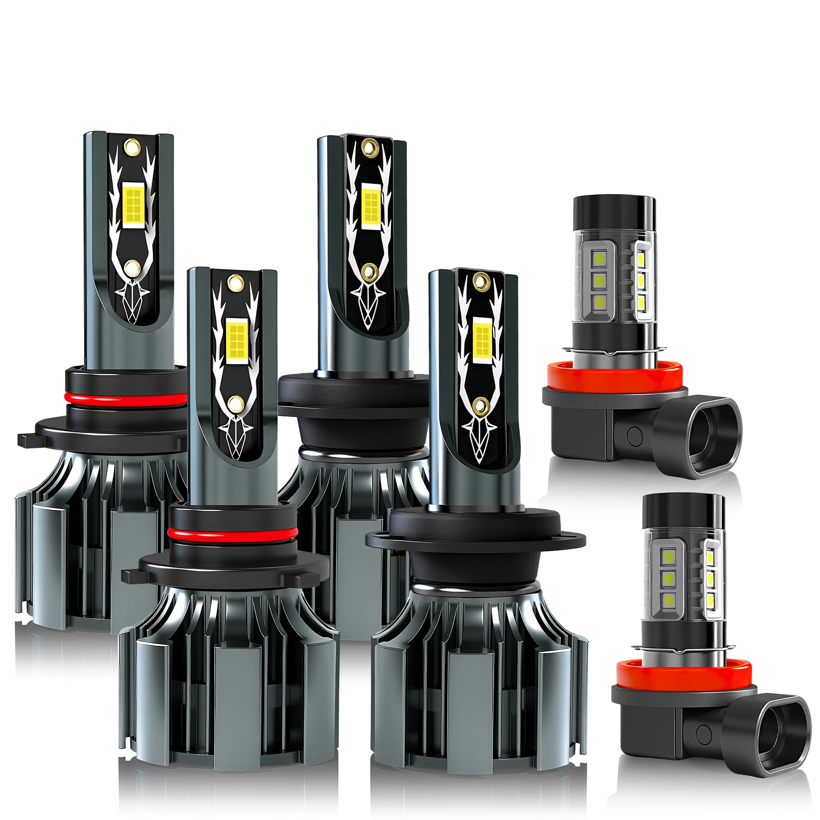 Photo 1 of JEAZONFA Fit For Subaru Outback (2010-2014) Light Bulbs, Hi & Lo Beam Bulbs+ Fog Lights Bulbs Kit, 6500K White, Plug and play, Pack of 6