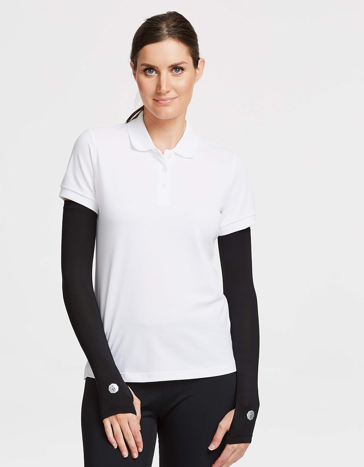 Solbari UPF50+ Sun Protective Cooling Arm Sleeves With Thumbholes at  Women’s Clothing store