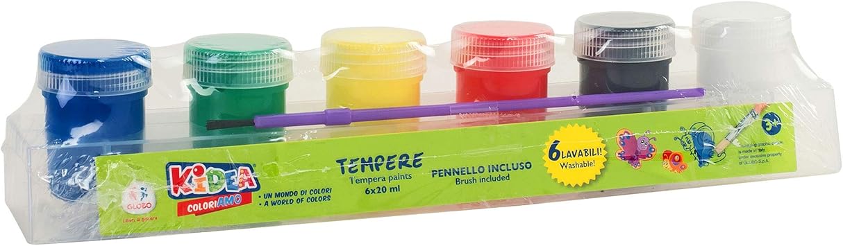KIDEA- Témperas 6 tarros (Globo 38048): Amazon.es: Juguetes y juegos