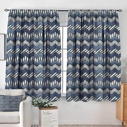 Amazon Com Anzhutwelve Nautical Curtains Marine Stripes Chevron
