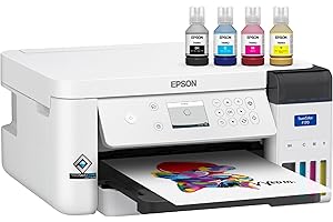 JOHNSON PLASTICS PLUS Epson SureColor F170 Dye-Sublimation Printer – Compact 8.5" x 11" Format – Includes Genuine Epson Ink, User Guide & Power Cable – Original OEM Product with Full Manufacturer Support