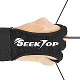 Seektop Archery Glove Three Finger Leather Shooting Gloves Youth Adult view 5