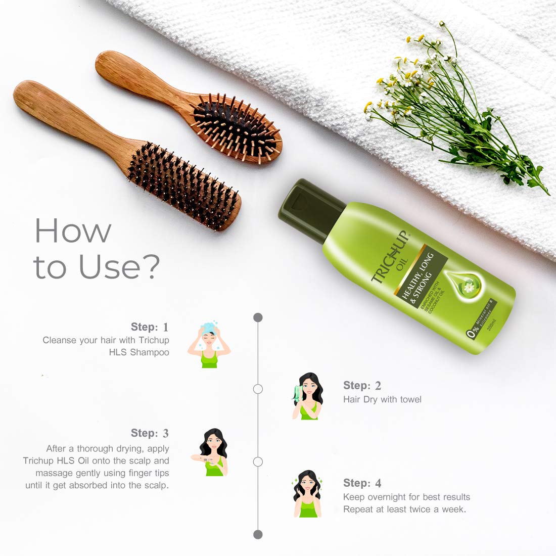 Buy Trichup Healthy Long And Strong Hair Oil 200ml Online At Low