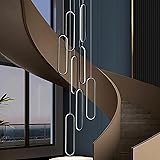 GEADI Modern Led High Ceiling Chandelier with