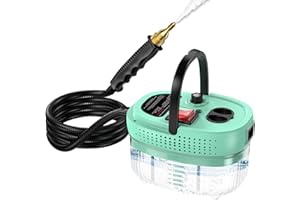 CAYAMA Steam Cleaner, 1200ml High Pressure Steamer for Cleaning Handheld Steam Cleaner for Home,High-Temperature Steamer Cleaner for Car,Upholstery,Kitchen, Bathroom, Carpet，Grout and Tile(Mint)