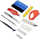 GISSVOGEEK Vehicle Vinyl Film Tool Kit for Car Wrapping,8 in 1 Car Window Film Tinting Tools,Vinyl Wrap Kit Precut/Auto Windo