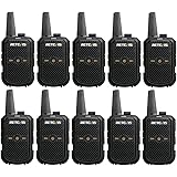 Retevis RT15 Walkie Talkies Rechargeable Long Range, Mini 2 Way Radios, USB Fast Charging, Hands-Free, for Restaurant Retail 