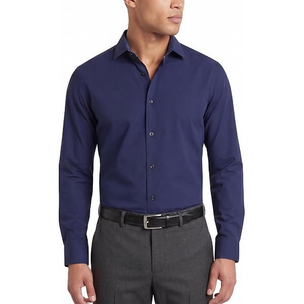 alfatech by alfani dress shirt AlfaTech by Alfani Men's Bedford Cord Regular Fit Dress Shirt Pink Size  16-16.5x34-35