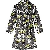 Centric Brands Boys' Star Wars Baby Yoda Robe - Gray (Medium), Green