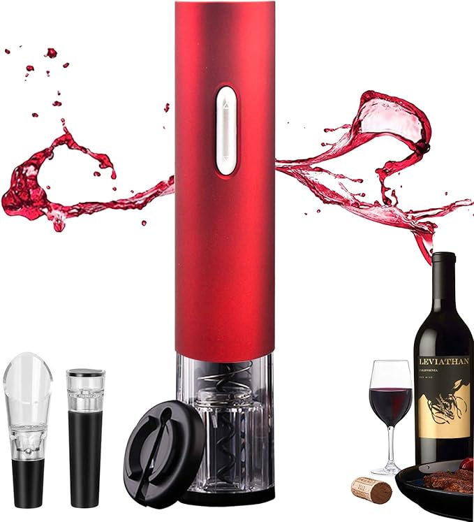 Electric Wine Opener, Lirches Automatic Wine Bottle Opener, Wine