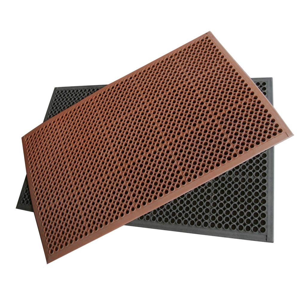 Rubber-Cal 03_122_WBK 1/2-inch Dura Chef Anti-Slip Rubber Kitchen Mat, 1/2" x 36" x 60", Black : Exercise Protective Flooring : Industrial & Scientific