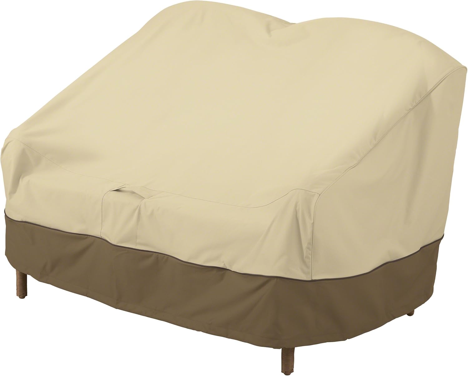 Classic Accessories Veranda Haltbare Möbelabdeckung für doppelbreiten Adirondack-Gartensessel