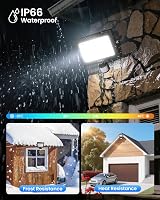 Linke Outdoor Motion Sensor Flood Light 25W 2100LM IP66 2 Pack view 6