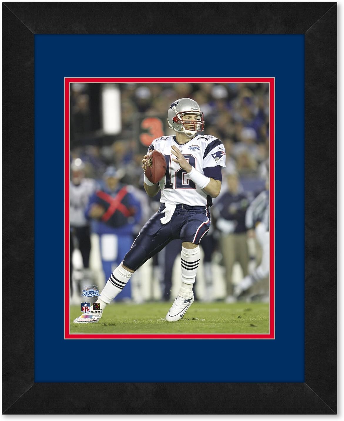 Photo File Nfl New England Patriots Team Color Mats Picture Frame Blue 22 5 X 26 5 Inch Amazon Co Uk Sports Outdoors