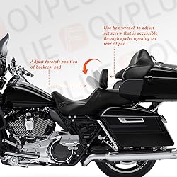 FOVPLUE Adjustable Rider Backrest,Detachable
