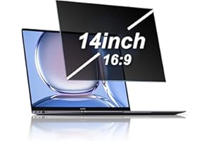JEAPKA Laptop Privacy Screen 14 Inch Privacy Filter Screen Protector for 14Inch Laptop Anti Blue Light Glare Removable Laptop