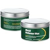 MTLEE 2 Pack 12oz Can Mold Release Wax Mold Release Agent | Inexpensive Edge Wax out for Candle, Resin Silicone Removal Larger Molds, 340g Per Can
