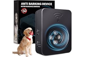TLETTSTEINKLE Anti Barking Device, Ultrasonic Dog Bark Deterrent Devices, 3 Modes Rechargeable Dog Barking Control Devices, Bark Silencer, Up to 50 FT Indoor Outdoor Use, Pet and Human Friendly - 1 Pcs