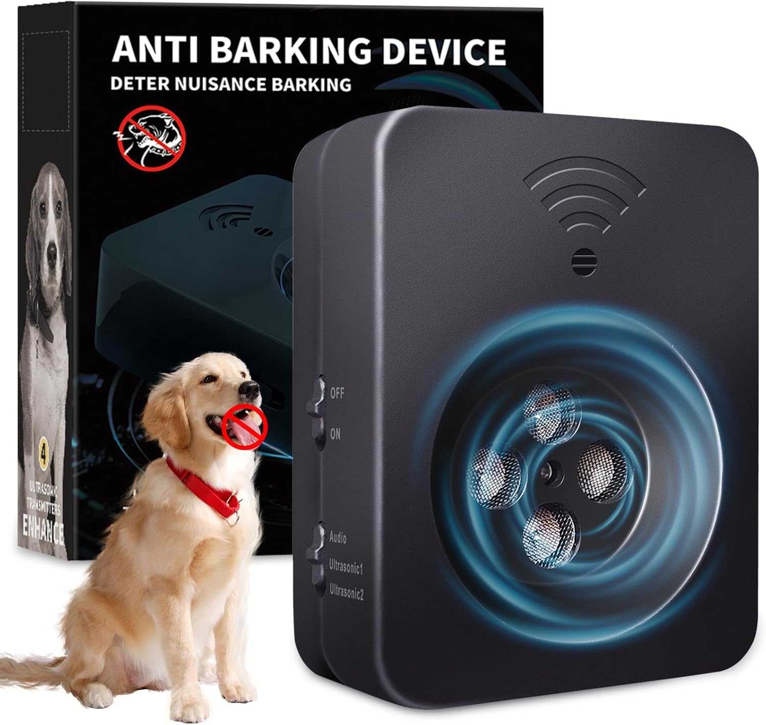 Photo 1 of Ultrasonic Dog Barking Deterrent Devices , Anti Barking Device Stop Neighbor Dogs from Barking & 3 Modes Bark Deterrent Device Dog Silencer for Indoor & Outdoor Puppy Small Medium Large Dogs