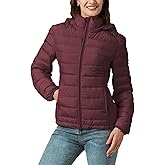 YZG Down Jacket for Women Lightweight Long Sleeve Quilted Puffer Coat with Detachable Hooded