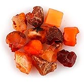 CRYSTALIS Wholesale 50 carats Natural Fire Opal, Loose Gemstone Bulk Rough Jewelry Making Supply, Chakra & Healing Raw Stones, Wire Wrapping, DIY, Gem Collection