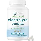 Advanced Electrolyte Complex Capsules for Hydration, 240 Count &ndash; Salt Pills with Himalayan Pink Salt, Sodium, Potassium &amp; Magnesium &ndash; Sugar Free Electrolyte Tablets with Vitamin D3 &amp; B1, Zinc