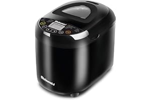 Elite Gourmet EBM8103B Programmable Bread Maker Machine 3 Loaf Sizes, 19 Menu Functions Gluten Free ...