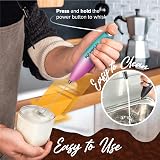 PowerLix Milk Frother Handheld Whisk 19000rpm Stainless Stand 15-20s view 5